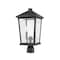 Z-Lite Beacon 2 Light Outdoor Post Mount Fixture, Oil Rubbed Bronze & Clear Beveled 568PHBR-ORB - alternate 4